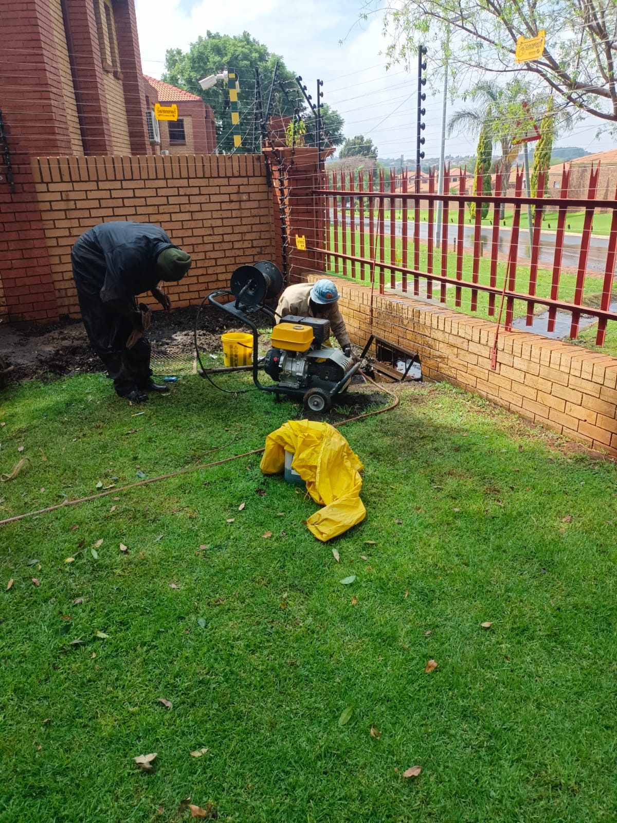 I Plumb drain and plumbing work in progress